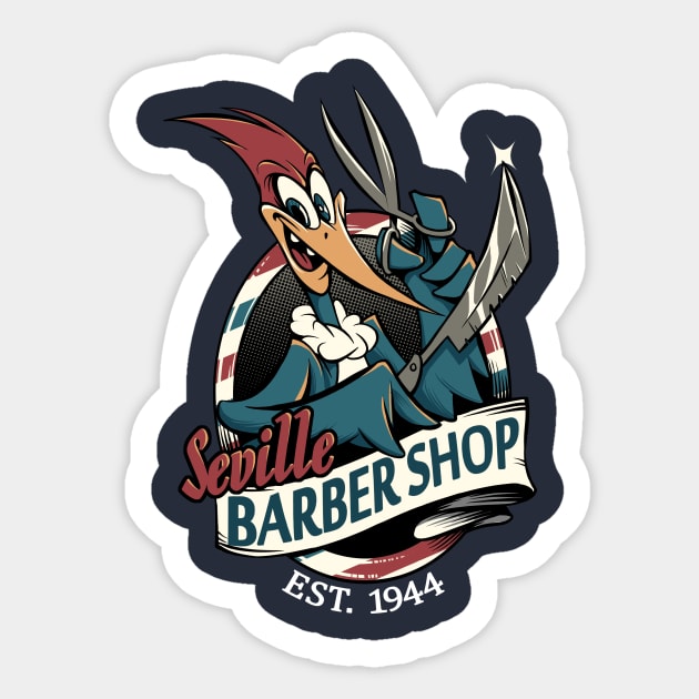 Barbeiro de Seville Sticker by RedBug01